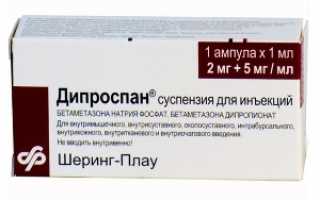 Инструкция по применению препарата Дипроспан