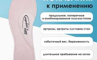 Ортопедические стельки при поперечном и продольном плоскостопии